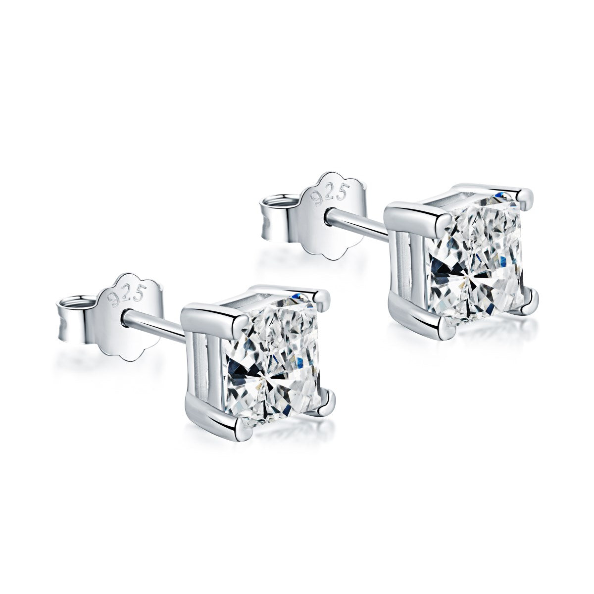 Square Diamond Earrings